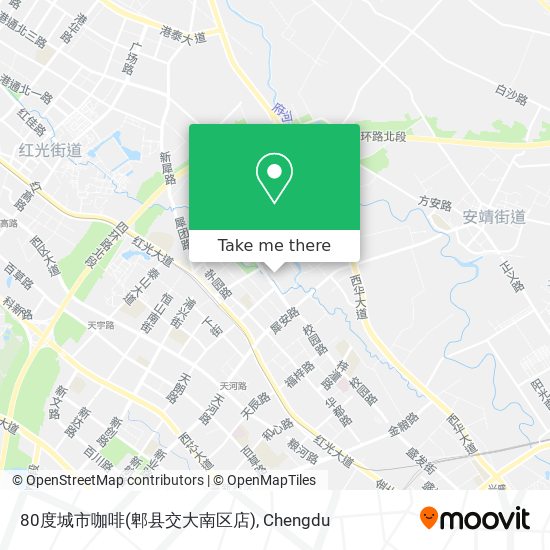 80度城市咖啡(郫县交大南区店) map