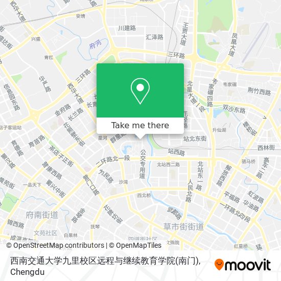 西南交通大学九里校区远程与继续教育学院(南门) map