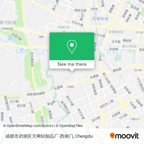 成都市武侯区天网铝制品厂-西南门 map