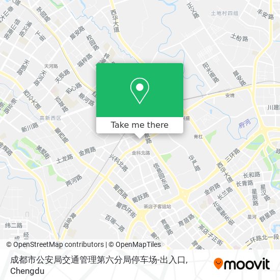 成都市公安局交通管理第六分局停车场-出入口 map