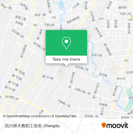 四川师大教职工宿舍 map