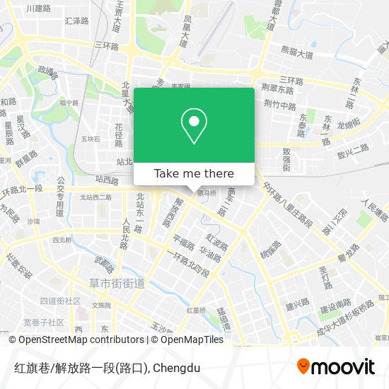 红旗巷/解放路一段(路口) map