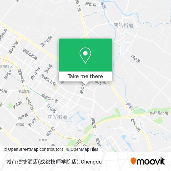 城市便捷酒店(成都技师学院店) map
