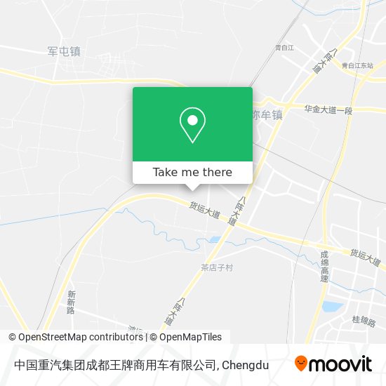 中国重汽集团成都王牌商用车有限公司 map