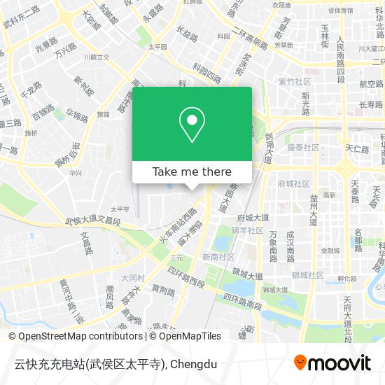 云快充充电站(武侯区太平寺) map
