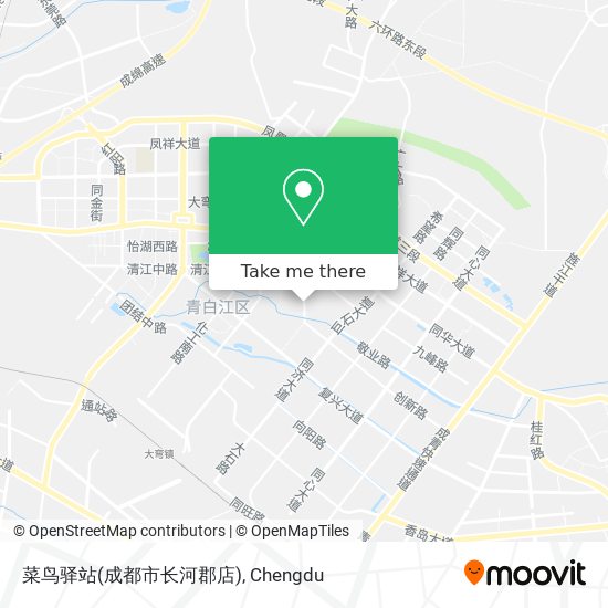 菜鸟驿站(成都市长河郡店) map