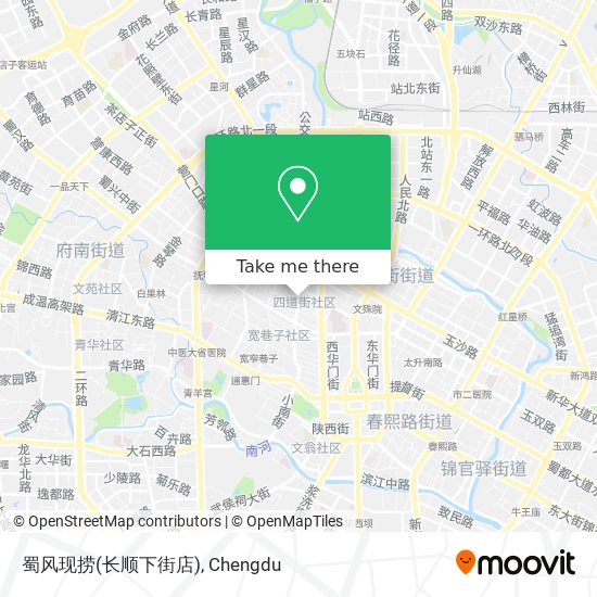 蜀风现捞(长顺下街店) map