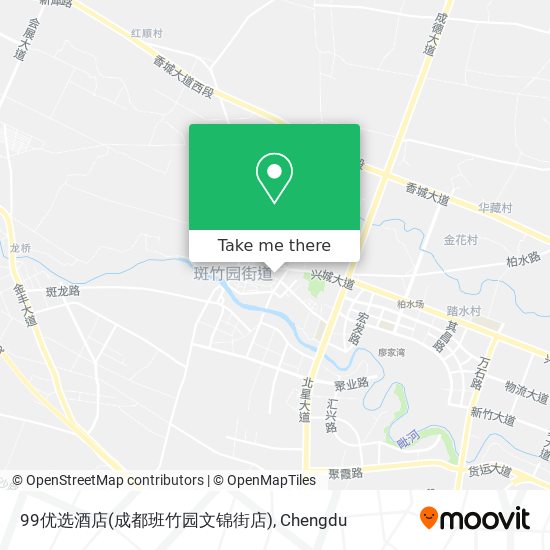 99优选酒店(成都班竹园文锦街店) map