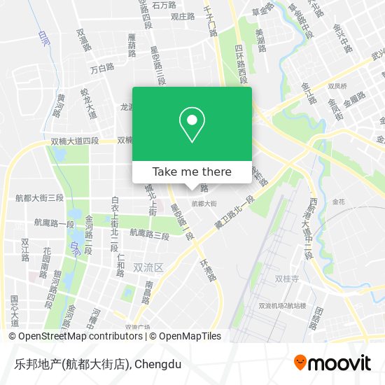 乐邦地产(航都大街店) map