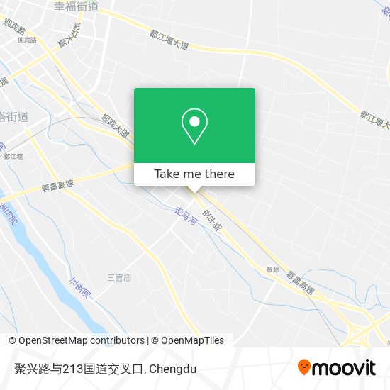 聚兴路与213国道交叉口 map