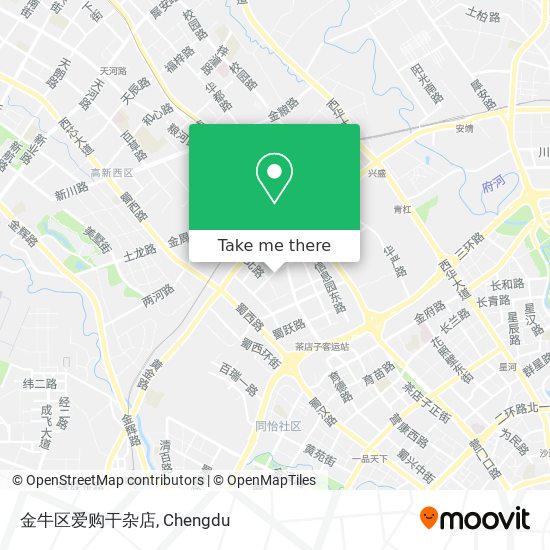金牛区爱购干杂店 map
