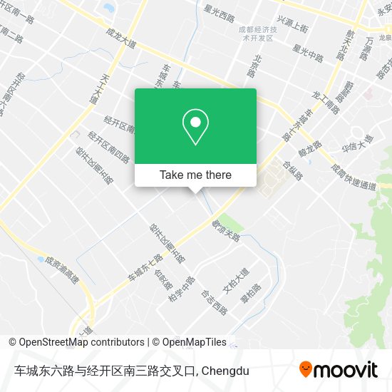 车城东六路与经开区南三路交叉口 map