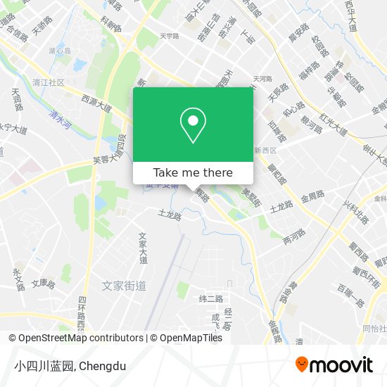 小四川蓝园 map