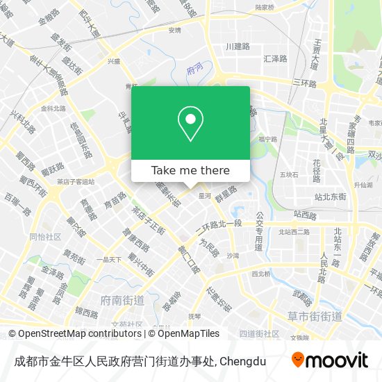 成都市金牛区人民政府营门街道办事处 map