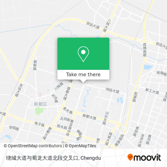 绕城大道与蜀龙大道北段交叉口 map