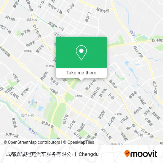 成都嘉诚熙苑汽车服务有限公司 map