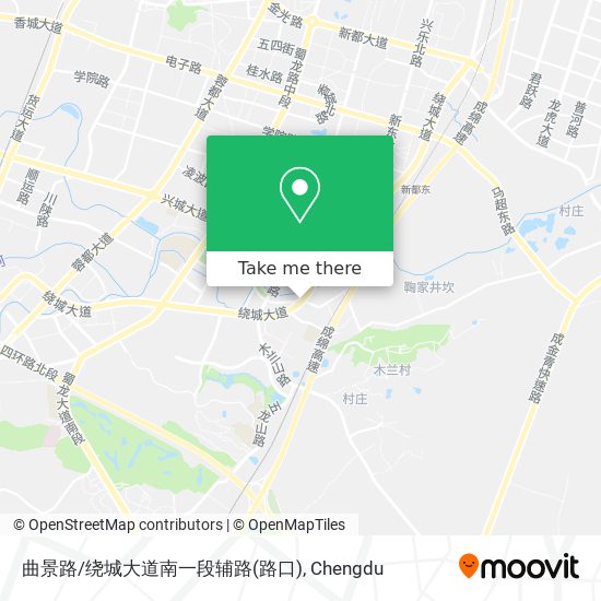 曲景路/绕城大道南一段辅路(路口) map