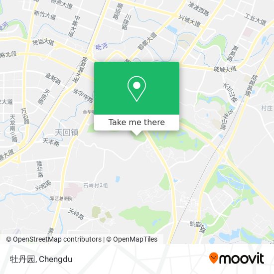 牡丹园 map