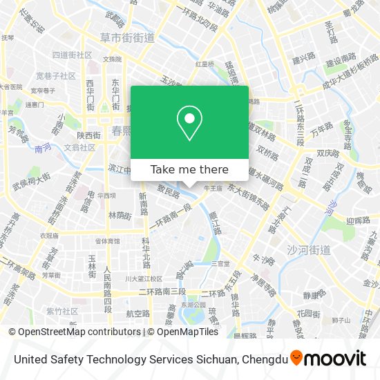 United Safety Technology Services Sichuan map