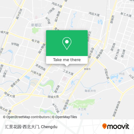 汇景花园-西北大门 map
