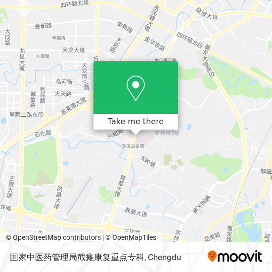 国家中医药管理局截瘫康复重点专科 map