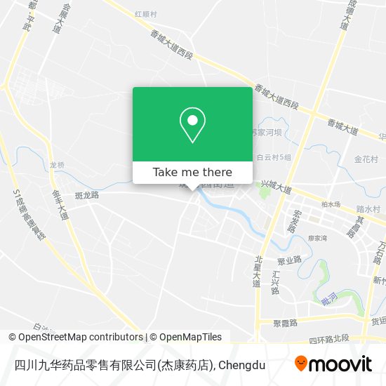 四川九华药品零售有限公司(杰康药店) map