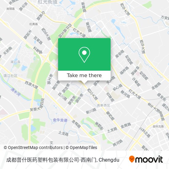 成都普什医药塑料包装有限公司-西南门 map