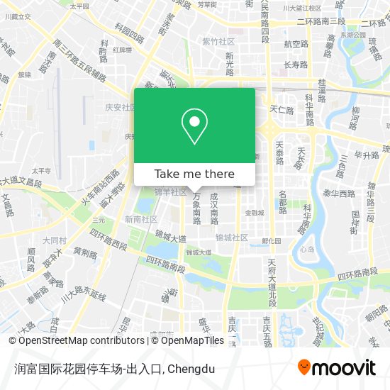 润富国际花园停车场-出入口 map