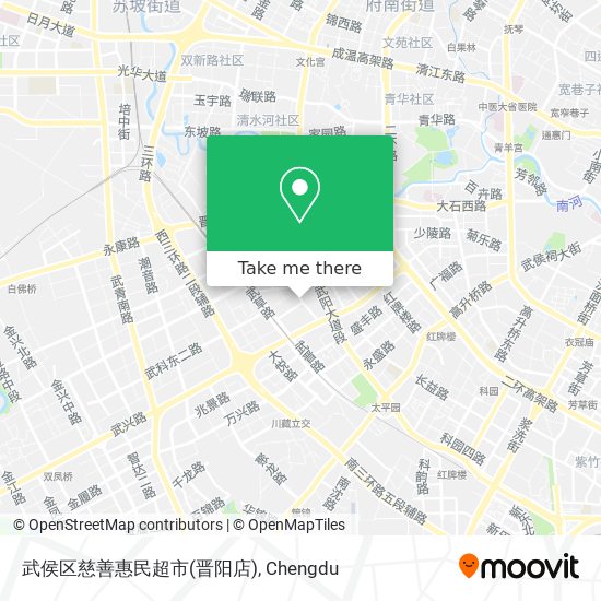 武侯区慈善惠民超市(晋阳店) map