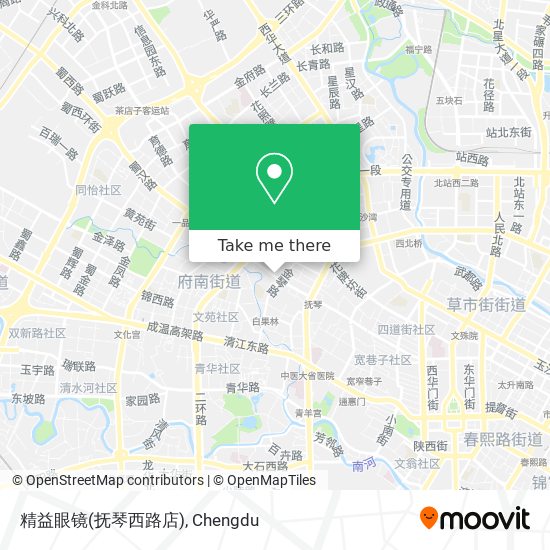 精益眼镜(抚琴西路店) map