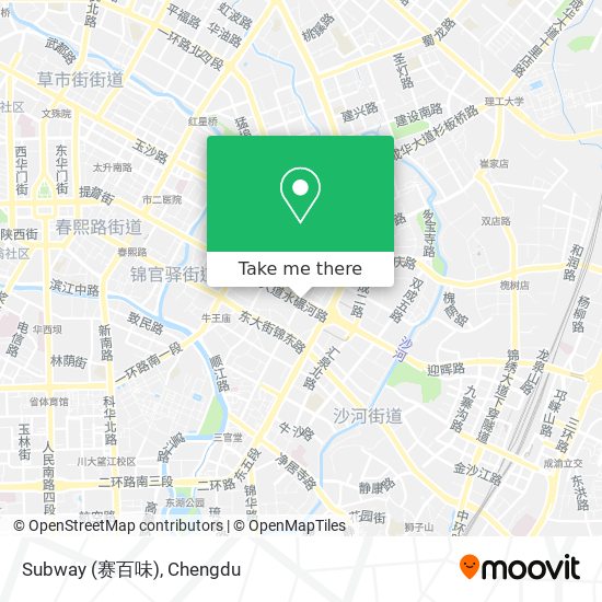 Subway (赛百味) map