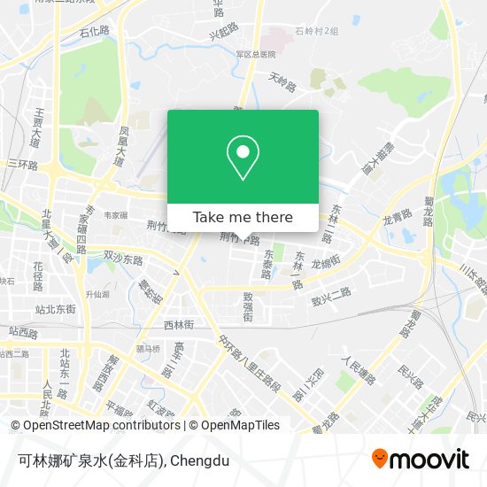 可林娜矿泉水(金科店) map