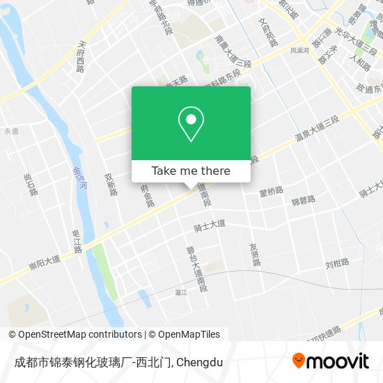 成都市锦泰钢化玻璃厂-西北门 map