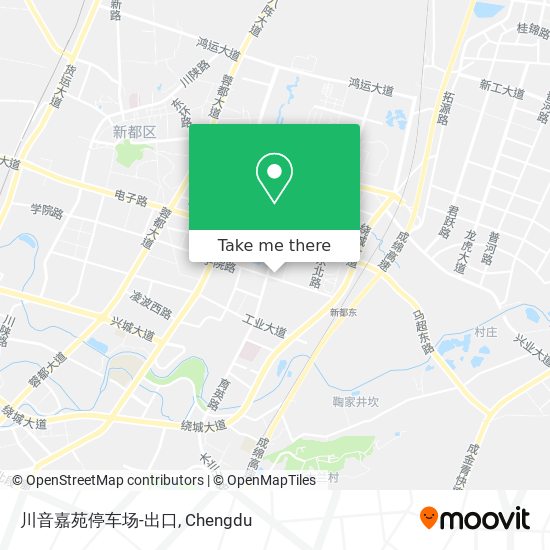 川音嘉苑停车场-出口 map