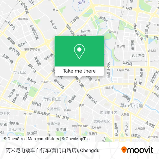 阿米尼电动车自行车(营门口路店) map