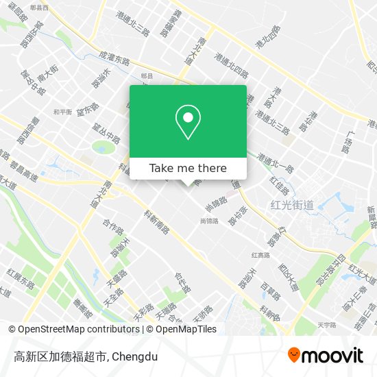 高新区加德福超市 map