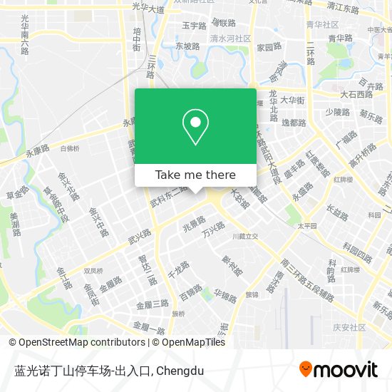 蓝光诺丁山停车场-出入口 map