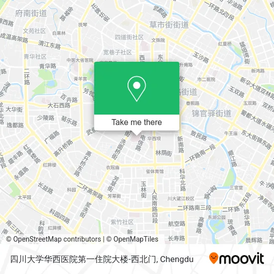 四川大学华西医院第一住院大楼-西北门 map