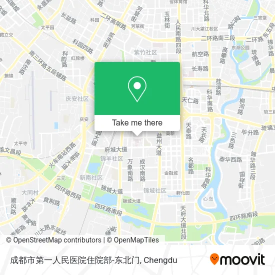 成都市第一人民医院住院部-东北门 map