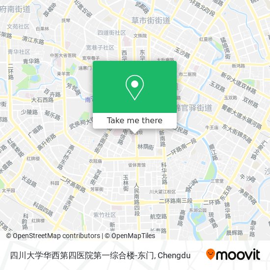 四川大学华西第四医院第一综合楼-东门 map