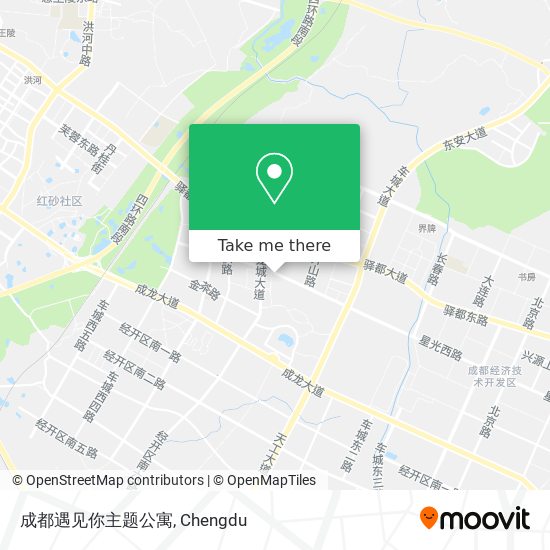 成都遇见你主题公寓 map