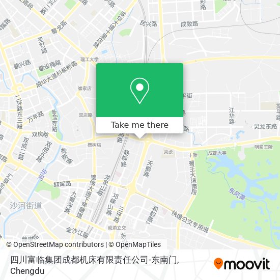 四川富临集团成都机床有限责任公司-东南门 map