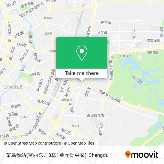 菜鸟驿站(富丽东方8栋1单元骨朵家) map