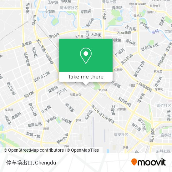 停车场出口 map