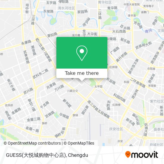 GUESS(大悦城购物中心店) map