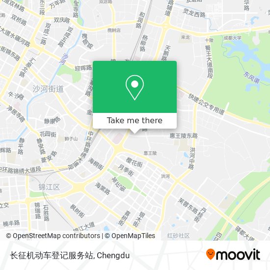 长征机动车登记服务站 map