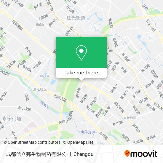 成都信立邦生物制药有限公司 map