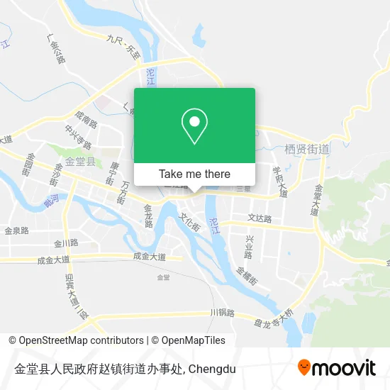金堂县人民政府赵镇街道办事处 map