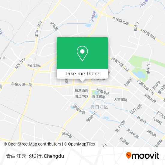 青白江云飞琐行 map