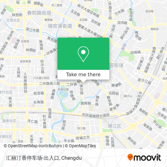 汇丽汀香停车场-出入口 map